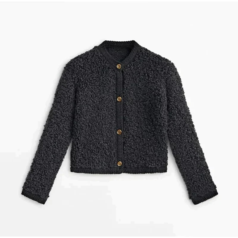 Teddy Fleece Jacket  Soft Button Front Loungewear - Product detail 6