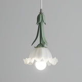 Floral Pendant Light  Elegant Glass Bell Design - Product detail 8