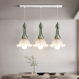 Floral Pendant Light  Elegant Glass Bell Design - Product detail 12