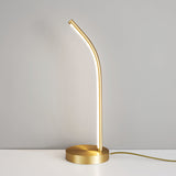 Modern LED Desk Lamp  Curved Brass Design - Product detail 11