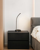 Modern LED Desk Lamp  Curved Brass Design - Product detail 4