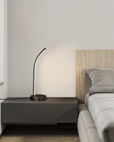Modern LED Desk Lamp  Curved Brass Design - Product detail 7