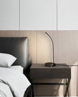 Modern LED Desk Lamp  Curved Brass Design - Product detail 6