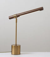 Modern LED Desk Lamp  Walnut Wood Gold Metal Design - Product detail 7