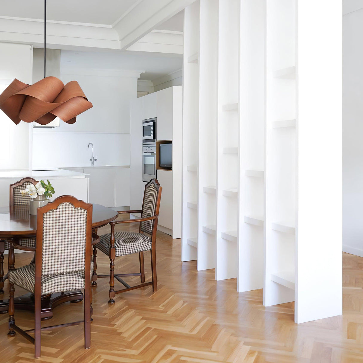 Modern Wood Pendant Light  Natural Grain Spiral Design - Product detail 14