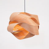 Modern Wood Pendant Light  Natural Grain Spiral Design - Product detail 20