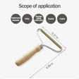 Fabric Shaver Tool  Copper Head Lint Remover with Wooden Handle - Product showcase