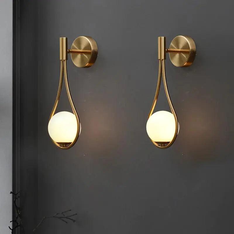 Modern Wall Sconce  Teardrop Globe Design - Product detail 7