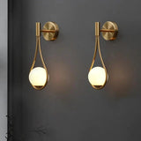 Modern Wall Sconce  Teardrop Globe Design - Product detail 7