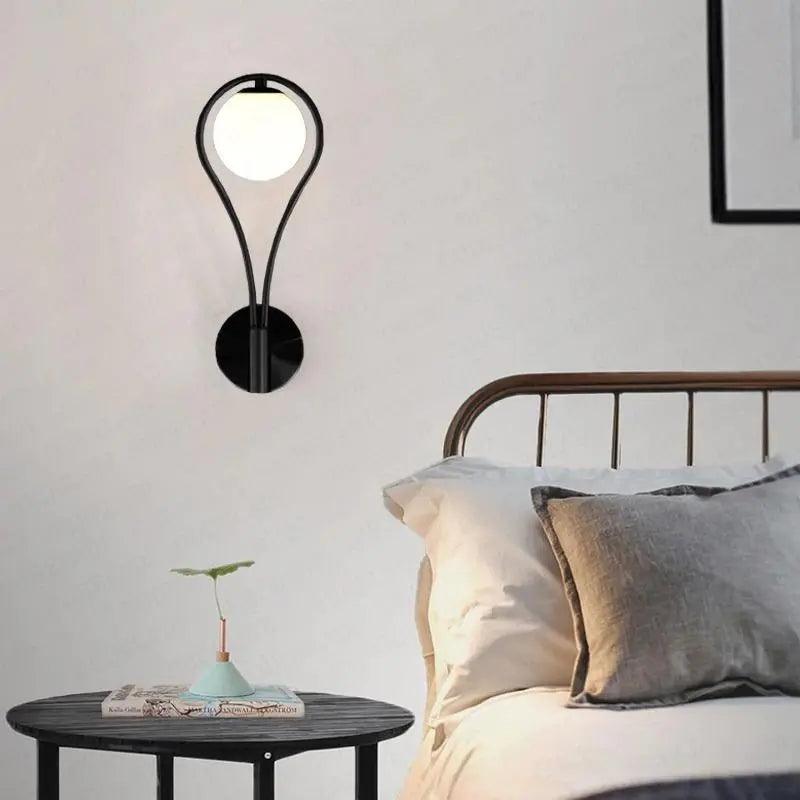 Modern Wall Sconce  Teardrop Globe Design - Product detail 5