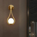 Modern Wall Sconce  Teardrop Globe Design - Product detail 8