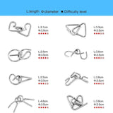 Metal Brain Teaser Puzzle Set  36 Educational Logic Challenges for Kids - Product detail 5