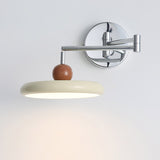 Modern Swing Arm Wall Lamp  Chrome Metal With Cream Shade - Product detail 26