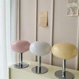 Modern Glass Table Lamp  Oval Shade With Chrome Base - Product example