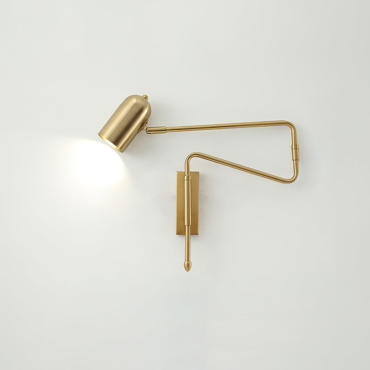 Modern Wall Lamp  Adjustable Arm with Brass Accents - Product detail 12