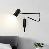 Modern Wall Lamp  Adjustable Arm with Brass Accents - Product detail 4