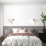 Modern Wall Lamp  Adjustable Arm with Brass Accents - Product detail 6