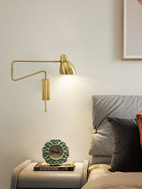 Modern Wall Lamp  Adjustable Arm with Brass Accents - Product detail 7