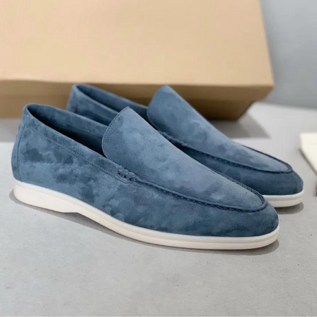 Classic Suede Loafers  Premium Moccasin Design With White Sole - Product detail 11