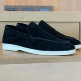 Classic Suede Loafers  Premium Moccasin Design With White Sole - Product detail 5