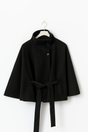 Womens Cape Coat  High Collar Belted Winter Design - Product detail 8