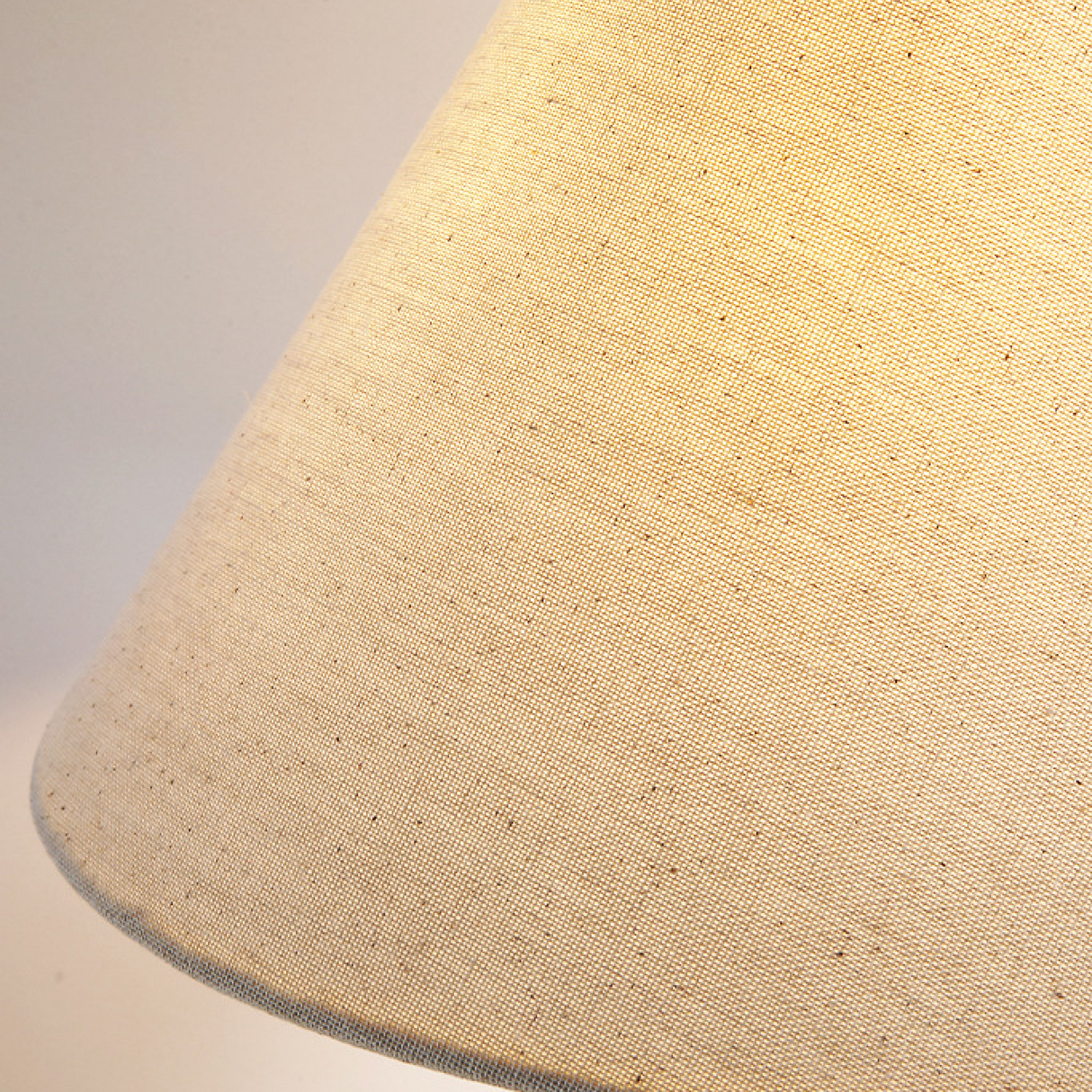 Minimalist Table Lamp  Natural Marble Base With Linen Shade - Product detail 5