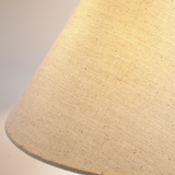 Minimalist Table Lamp  Natural Marble Base With Linen Shade - Product detail 5