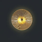 Modern Lotus Wall Light  Textured Glass Disc Design - Product detail 35