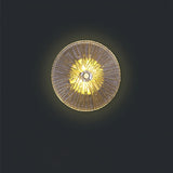 Modern Lotus Wall Light  Textured Glass Disc Design - Product detail 32