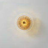 Modern Lotus Wall Light  Textured Glass Disc Design - Product detail 37