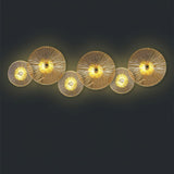 Modern Lotus Wall Light  Textured Glass Disc Design - Product detail 15