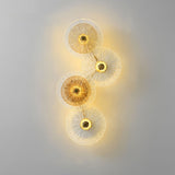 Modern Lotus Wall Light  Textured Glass Disc Design - Product detail 18