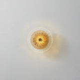 Modern Lotus Wall Light  Textured Glass Disc Design - Product detail 36
