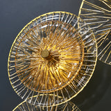 Modern Lotus Wall Light  Textured Glass Disc Design - Product detail 24