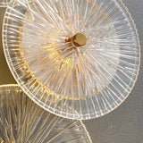 Modern Lotus Wall Light  Textured Glass Disc Design - Product detail 25