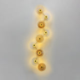 Modern Lotus Wall Light  Textured Glass Disc Design - Product detail 43