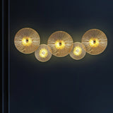 Modern Lotus Wall Light  Textured Glass Disc Design - Product detail 28