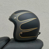 Vintage Motorcycle Helmet  Low Profile Fiberglass Shell - Product detail 12