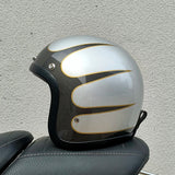 Vintage Motorcycle Helmet  Low Profile Fiberglass Shell - Product detail 13