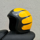 Vintage Motorcycle Helmet  Low Profile Fiberglass Shell - Product detail 10