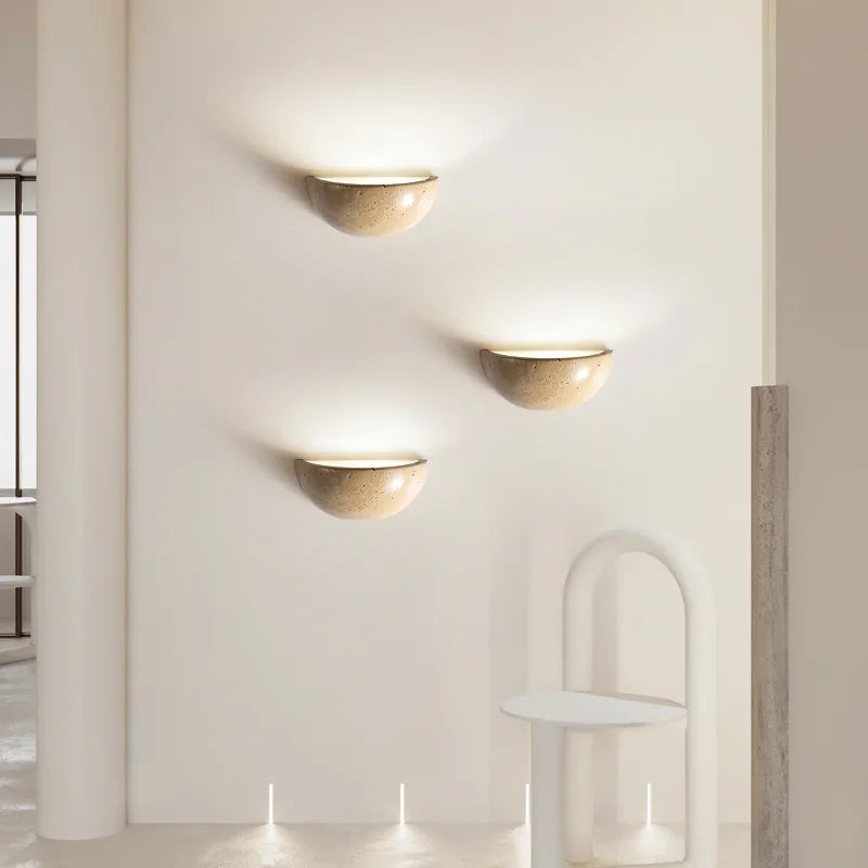 Stone Wall Light  Natural Texture LED Sconce - Product example