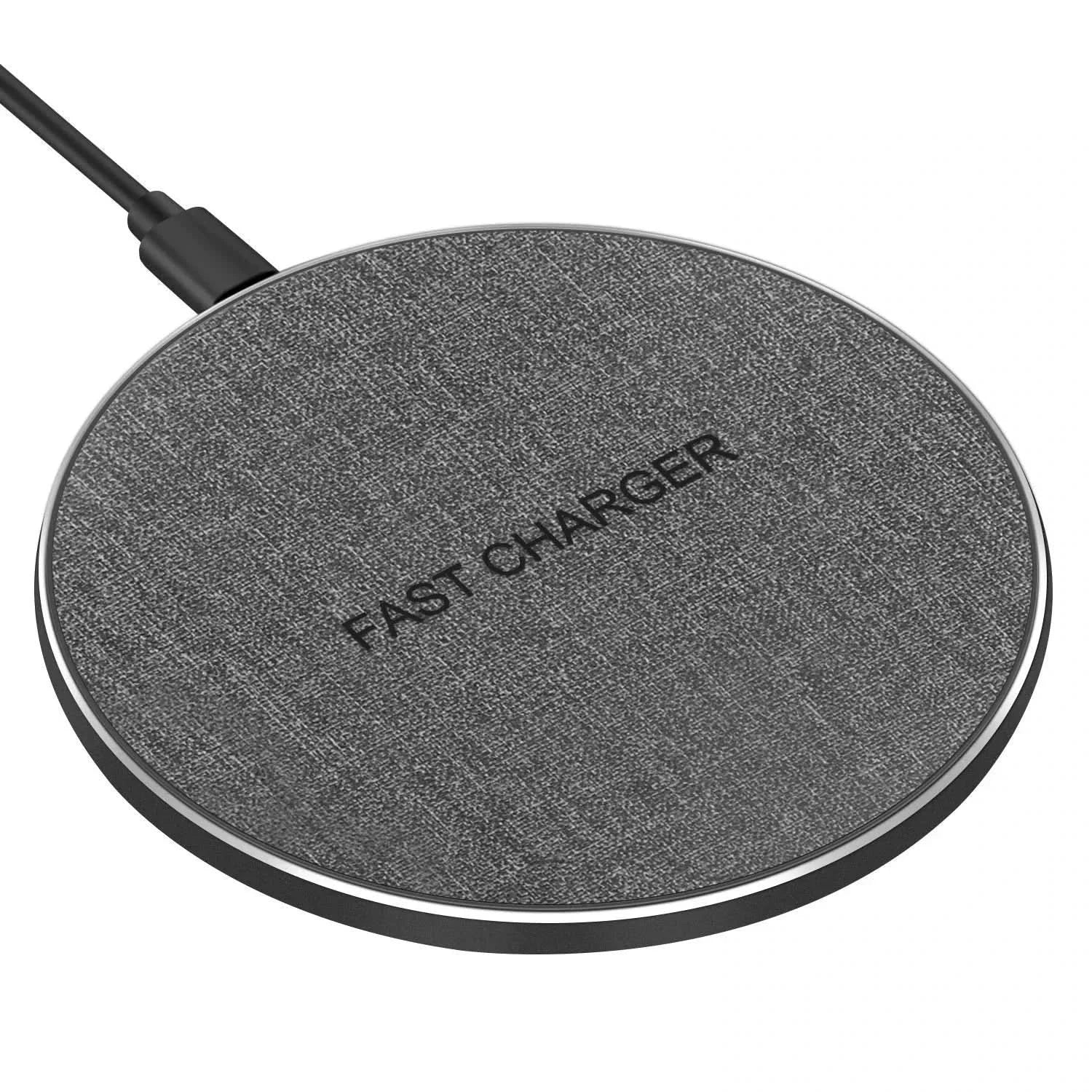 Wireless Charging Pad  Fast Charging Station with Fabric Finish - Product showcase