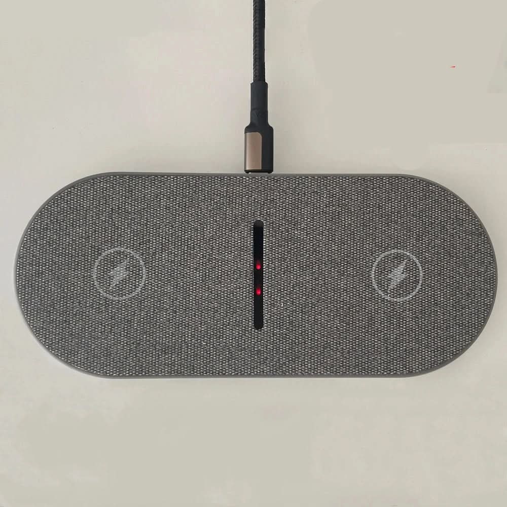 Wireless Charging Pad  Fast Charging Station with Fabric Finish - Product example