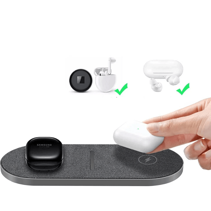 Wireless Charging Pad  Fast Charging Station with Fabric Finish - Product detail 5