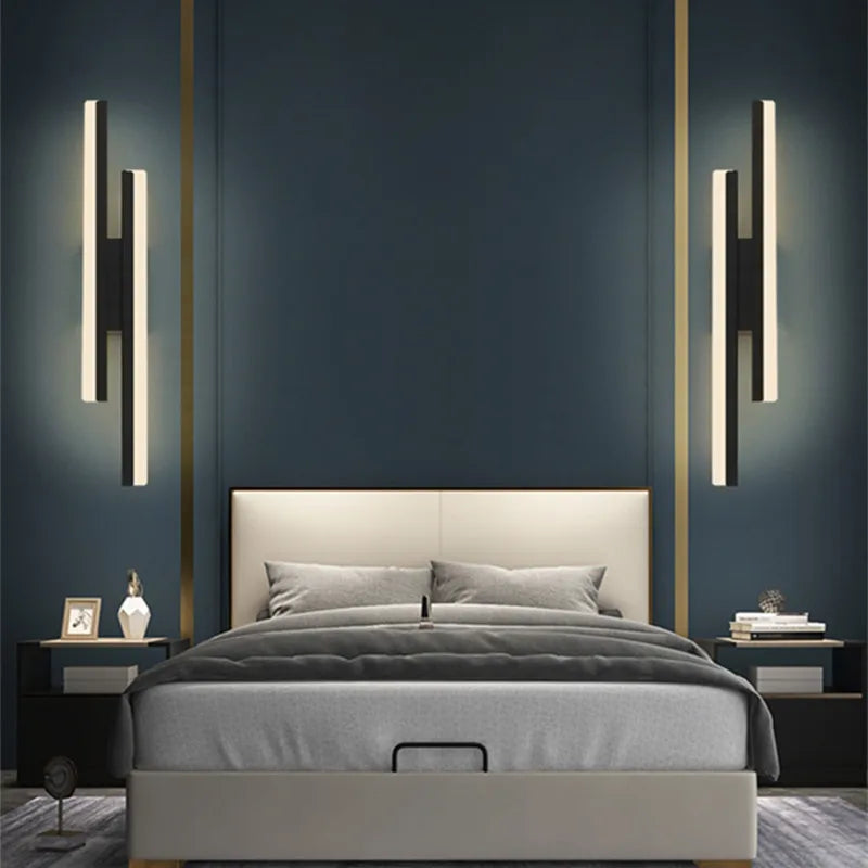 Modern LED Wall Sconce  Linear Gold Metal Design - Product detail 5