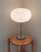 Modern Table Lamp  Opal Glass Dome With Chrome Base - Product detail 13