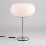 Modern Table Lamp  Opal Glass Dome With Chrome Base - Product detail 17