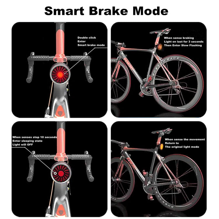 Smart Bicycle Rear Light  USB Rechargeable with Brake Sensor - Product detail 4