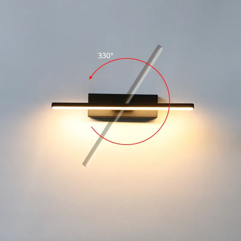 Modern LED Wall Light  Adjustable Rotating Aluminum Design - Detailed view
