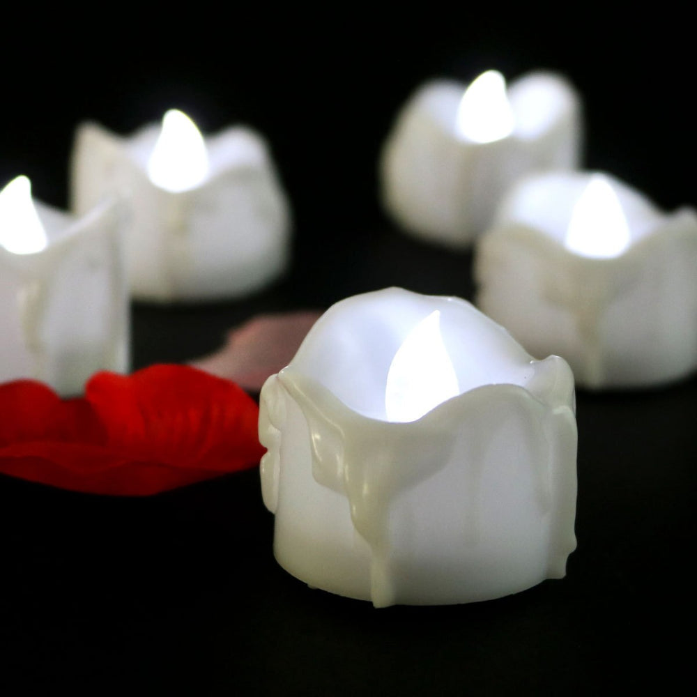 Flameless LED Tea Light Candles  Realistic Flickering Glow Set - Product detail 7